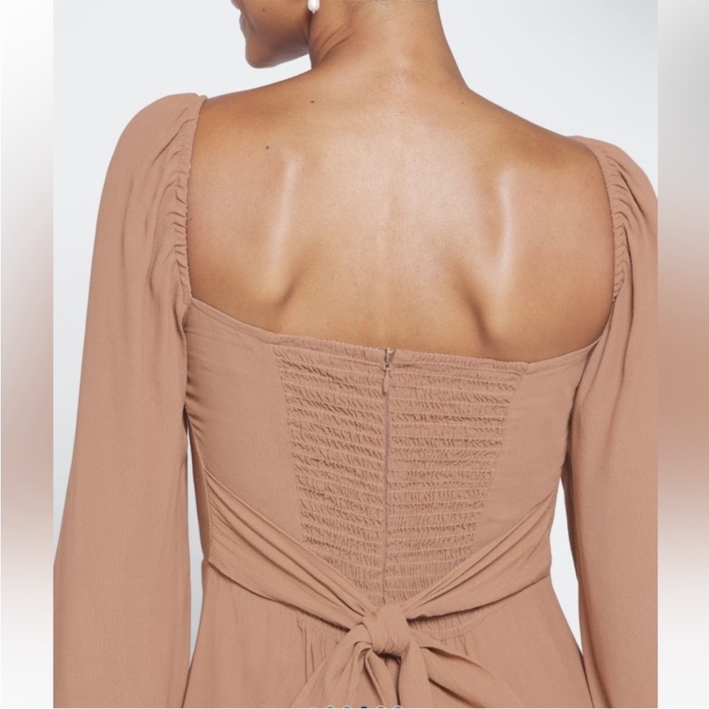 Gracemade | NWOT Esther Eco Midi‎ Dress In Brown | S - Picture 5 of 11